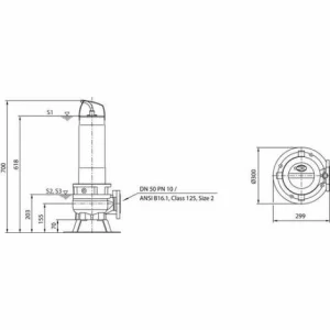 Wilo Abwasser-Tauchmotorpumpe Rexa FIT V05DA-222/EAD1-2-T0025-540-A, # 6064588 6