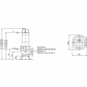 Wilo Abwasser-Tauchmotorpumpe Rexa FIT V06DA-212/EAD1-2-M0011-523-A, # 6064596 6