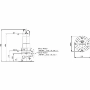 Wilo Abwasser-Tauchmotorpumpe Rexa FIT V06DA-222/EAD1-2-T0039-540-A, # 6064706 6