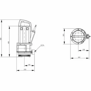 Wilo Schmutzwasserpumpe Für Heißwasser Drain TMT 32M113/7,5Ci,G1174,0.75kW 6