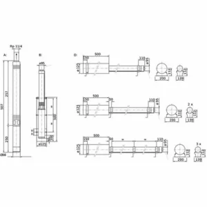 Wilo Unterwassermotor-Pumpe Sub TWU 4-0405-C Plug Und Pump/FC 1ph Rp11/4 1×2 6