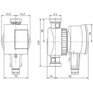 WILO Z Star-Z Nova C-Einbaulänge 140 Mm- Anschlussgewinde 1” AG – 4132752 7