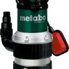 Metabo Kombi-Tauchpumpe TPS 14000 S Combi – 0251400000 – Nennaufnahmeleistung: 770 W – Max. Fördermenge: 14000 l/h und max. Förderhöhe 8,5 m – Max. Eintauchtiefe: 7 m – 245 x 179 x 360 mm 23