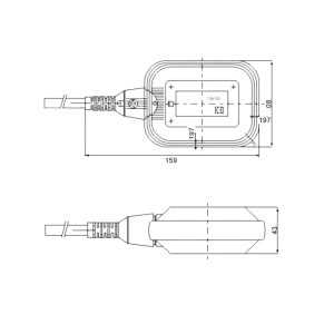 Wiltec Schwimmerschalter für Pumpen, 230VAC 16A, Pegelschalter für Tauchpumpen, Wechsler mit 2 m Kabel 12