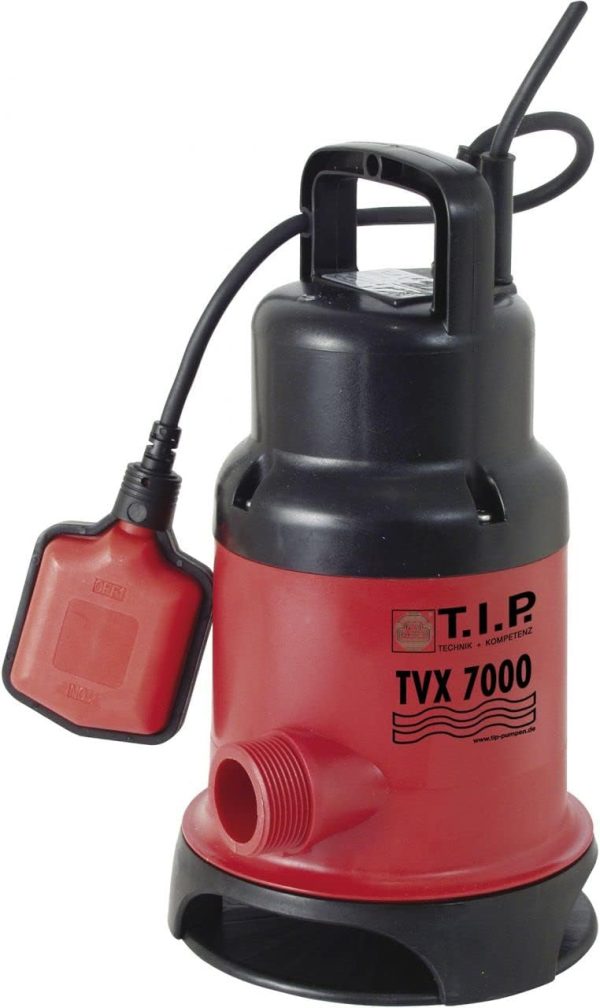 T.I.P. 30268 Schmutzwasser Tauchpumpe TVX 7000, bis 7.000 l/h Fördermenge, (L x B x H) 180 x 170 x 305 mm 2