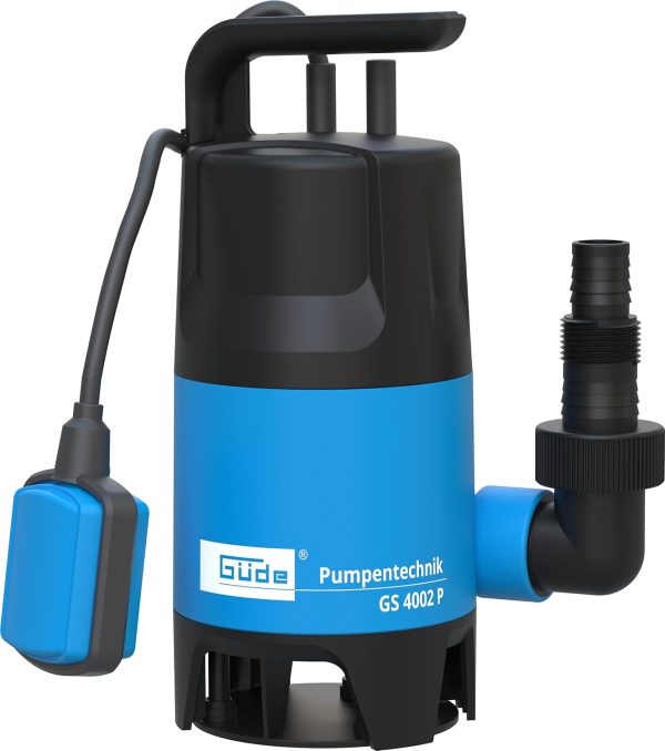 Güde Schmutzwassertauchpumpe GS 4002 P (400 W, 7500 l/h, Förderhöhe max 5 m, Eintauchtiefe max 4 m, Noryllaufrad, 10 m Anschlusskabel, variabel einstellbarer Schwimmerschalter, Thermoschutz) 1