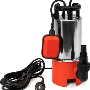 Grafner Schmutzwasserpumpe 1100 Watt bis 20000 l/h Förderleistung, Ø35mm Fremdkörper, Schwimmschalter, Tragegriff, Universalanschlüsse, Schmutzwasser Tauchpumpe 11