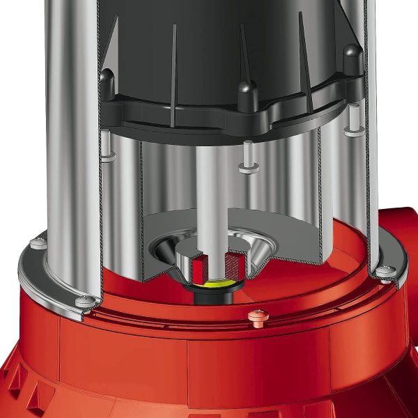 Einhell Schmutzwasserpumpe GC-DP 1020 N (1000W, Ø20mm Fremdkörper, 18.000L/h Förderleistung, Schwimmerschalter, Tragegriff, inkl. Universalanschlüsse) 5