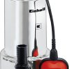 Einhell Schmutzwasserpumpe GC-DP 1020 N (1000W, Ø20mm Fremdkörper, 18.000L/h Förderleistung, Schwimmerschalter, Tragegriff, inkl. Universalanschlüsse) 25