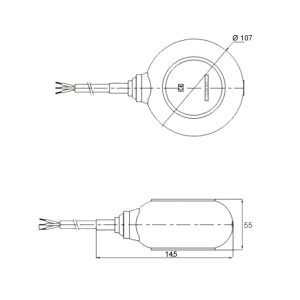 Wiltec Schwimmerschalter für Pumpen, 230VAC 16A Rund, Pegelschalter für Tauchpumpen, Wechsler mit 2 m Kabel 8