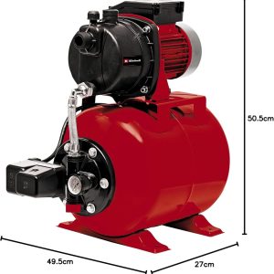 Einhell Hauswasserwerk GC-WW 6538 (650 W, 3,6 bar Druck, 3.800 l/h Förderleistung, integrierter Druckschalter, Manometer, 20l Behälter) 18