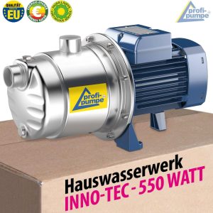 HAUSWASSERWERK KREISELPUMPE HAUSWASSERAUTOMAT INNO-TEC 600 - mit DRUCKSCHALTER AC 3 vk SELBSTANSAUGENDE 4-Stufige leise Pumpe für klares Brauchwasser 4