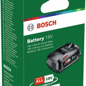 Bosch Ersatz-Akku PBA 18V 2.5Ah W-C (18V System; Hohe Kapazität für längere Laufzeit; Kompatibel mit Allen 18V Power for All-Geräten) 16