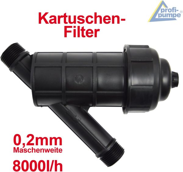 PUMPENSTEUERUNG DRUCKSCHALTER KARTUSCHENFILTER Druckwächter Automatic-Controller Durchflusswächter AC3 verkabelt mit Kartuschenfilter für Hauswasserwerk Pumpe Brunnenpumpe Kreiselpumpe Tauchpumpe Tiefbrunnenpumpe 4