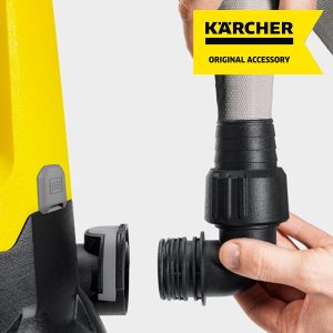 Kärcher Gewebeschlauchset 1, 1/4 Zoll (10 m) mit flexiblem Gewebeschlauch inkl. Edelstahl-Schlauchklemme zum Anschluss an Tauchpumpen 7