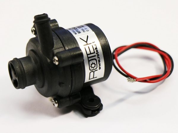 Lebensmittelechte Mini-Kreiselpumpe mit bürstenlosem Gleichstrommotor, Gehäuse:D01VP, 12VDC, 2,5l/min oder 1mWs 2