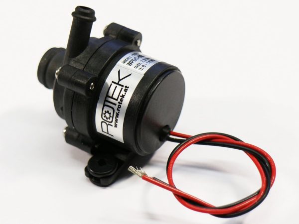 Lebensmittelechte Mini-Kreiselpumpe mit bürstenlosem Gleichstrommotor, Gehäuse:D01VP, 12VDC, 2,5l/min oder 1mWs 3