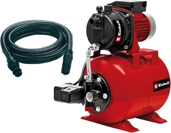 Einhell Hauswasserwerk GC-WW 6538 (650 W, 3,6 bar Druck, 3.800 l/h Förderleistung, integrierter Druckschalter, Manometer, 20l Behälter) 1