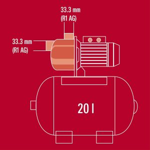 Einhell Hauswasserwerk GC-WW 6538 (650 W, 3,6 bar Druck, 3.800 l/h Förderleistung, integrierter Druckschalter, Manometer, 20l Behälter) 31