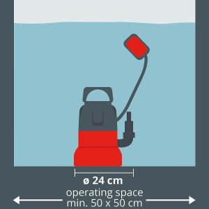 Einhell Tauchpumpe GC-SP 3580 LL (350 W, 8.000 Liter pro Stunde, flachabsaugend bis 1 mm, Pumpenstart ab 8 mm, integriertes Rückschlagventil) 14