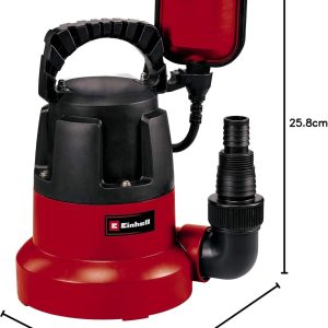 Einhell Tauchpumpe GC-SP 3580 LL (350 W, 8.000 Liter pro Stunde, flachabsaugend bis 1 mm, Pumpenstart ab 8 mm, integriertes Rückschlagventil) 30