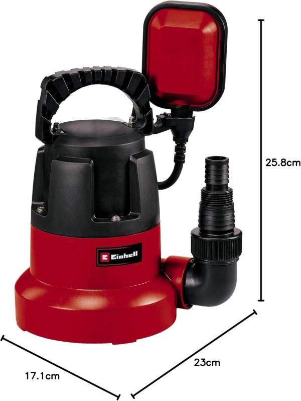 Einhell Tauchpumpe GC-SP 3580 LL (350 W, 8.000 Liter pro Stunde, flachabsaugend bis 1 mm, Pumpenstart ab 8 mm, integriertes Rückschlagventil) 11