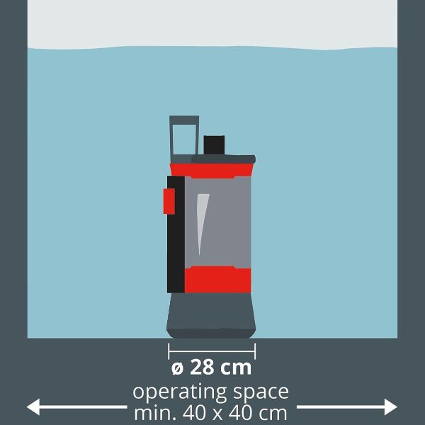 Einhell Schmutzwasserpumpe GE-DP 7935 N-A ECO (790 W, 19.000 ltr./Std., max. Förderhöhe 9 m, Anschluss 47,8 mm, hochwertige Gleitringdichtung, Kunststoff-Edelstahl-Gehäuse, inkl. Universalanschluss) 2