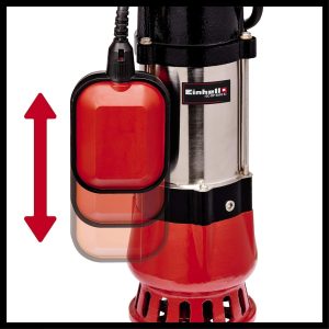 Einhell Schmutzwasserpumpe GC-DP 5010 G (500 Watt, 12.000 ltr./Std, max. Förderhöhe 8 m, Anschluss 42 mm, stufenlos höhenverstellbarer Schwimmerschalter, Edelstahl-Motorgehäuse) 16