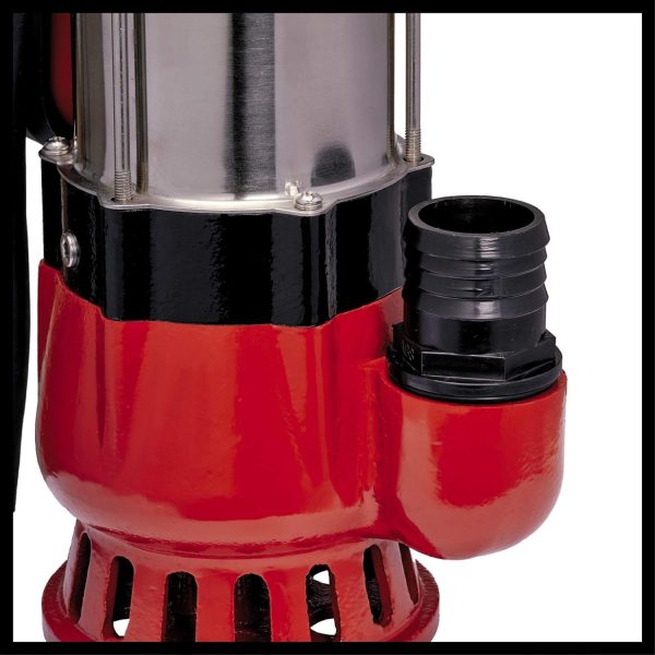 Einhell Schmutzwasserpumpe GC-DP 5010 G (500 Watt, 12.000 ltr./Std, max. Förderhöhe 8 m, Anschluss 42 mm, stufenlos höhenverstellbarer Schwimmerschalter, Edelstahl-Motorgehäuse) 7