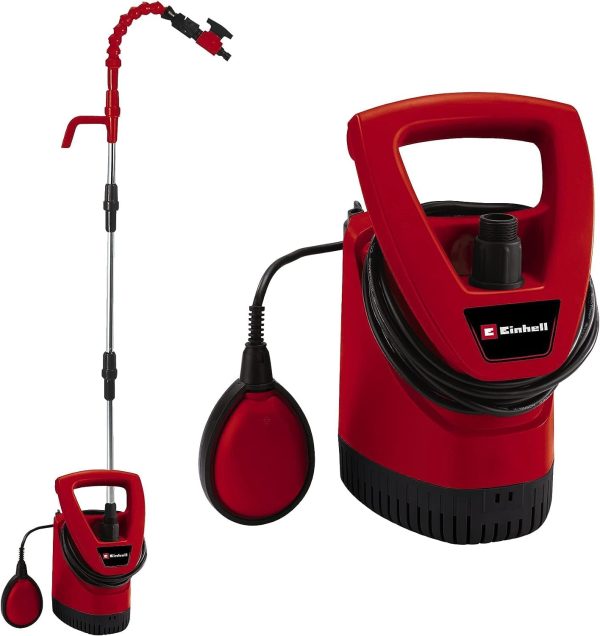 Einhell Regenfasspumpe GE-SP 3546 RB (350 W, max. Fremdkörpergröße 2,5 mm, max. Fördermenge 4.6 L/h, max. Förderhöhe 11 m, stufenloser Schwimmschalter, Kunststoff-Pumpengehäuse) 1