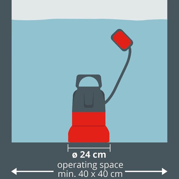 Einhell Regenfasspumpe GE-SP 3546 RB (350 W, max. Fremdkörpergröße 2,5 mm, max. Fördermenge 4.6 L/h, max. Förderhöhe 11 m, stufenloser Schwimmschalter, Kunststoff-Pumpengehäuse) 4