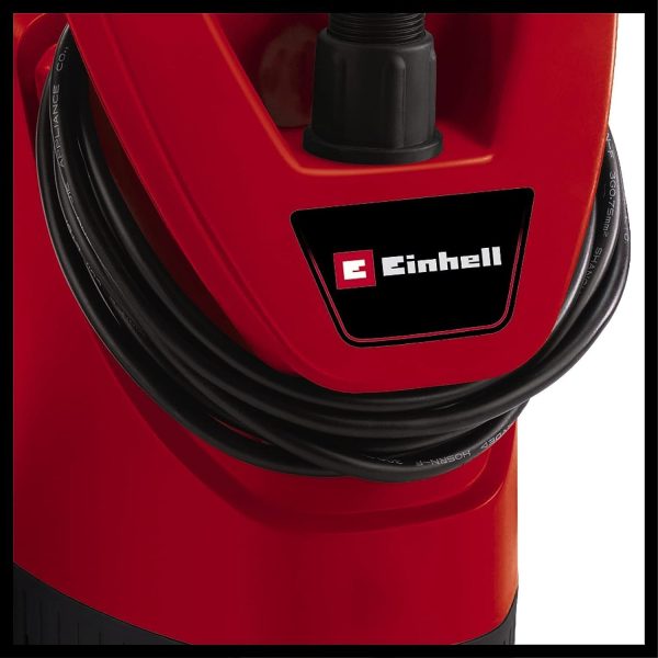 Einhell Regenfasspumpe GE-SP 3546 RB (350 W, max. Fremdkörpergröße 2,5 mm, max. Fördermenge 4.6 L/h, max. Förderhöhe 11 m, stufenloser Schwimmschalter, Kunststoff-Pumpengehäuse) 10