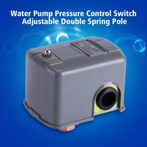 40-60 PSI Wasserpumpe Druckschalter 110 v-230 v Einstellbare Doppelfederpol für selbstansaugende einspritz garten wasserpumpe 12