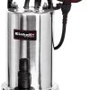 Einhell Schmutzwasserpumpe GC-DP 9035 N (900 W, Edelstahl-Pumpe, max. Fördermenge 18.000 l/Std., max. Fremdkörpergröße 35 mm, stufenlos höhenverstellbarer Schwimmerschalter) 34