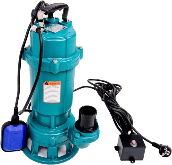 TAUCHPUMPE 750W + 2" STORZ C KUPPLUNG + 30m SCHLAUCH - Wasserpumpe Pumpe mit SCHNEIDWERK Schmutzwasserpumpe mit SCHWIMMER Fäkalienpumpe 2