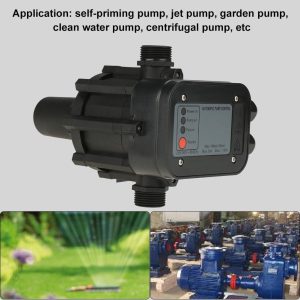 Druckwächter Wasserpumpendruckregler 220V Automatisch für selbstansaugende Pumpe, Strahlpumpe, Gartenpumpe, Reinwasserpumpe, Kreiselpumpe 12