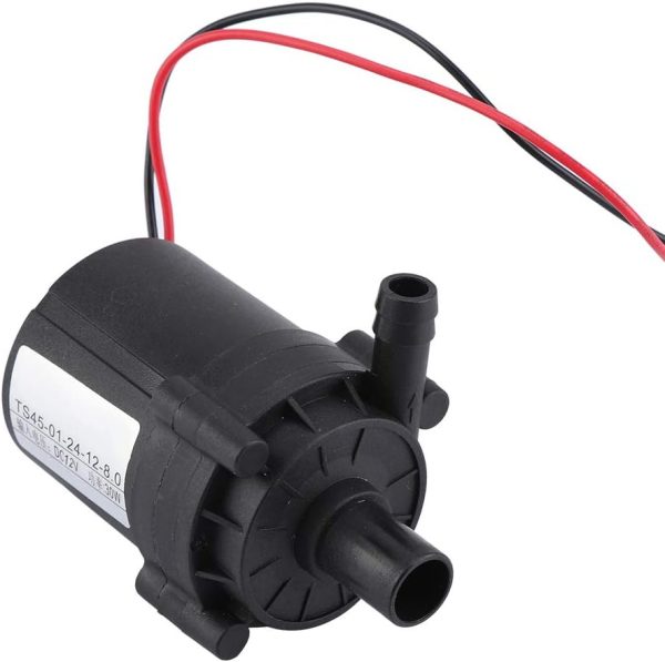 24 / 12V DC Pumpe Bürstenlose Wasserdurchflusspumpe Brushless Tauchwasserpumpe Einstellbare Zirkulations Gleichstrommotorpumpe(12V) 1