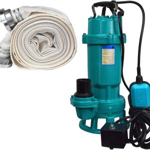 Tauchpumpe 1500W IBO 1,5 kW mit Zerkleinerer + 2" Storz C + 20m Schlauch - Pumpe, Wasserpumpe, SCHMUTZWASSERPUMPE, SCHNEIDWERK, FÄKALIENPUMPE mit Bauschlauch 6