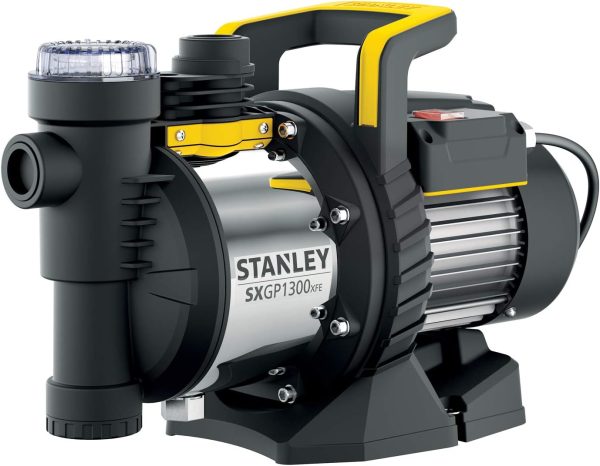 Stanley Selbstansaugende Pumpe SXGP1300XFE für Klarwasser (1300 W,max. Förderleistung 4.200 l/h, max. Förderhöhe 50 m) 1