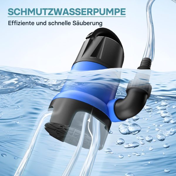 Schmutzwasserpumpe 400 W 7500 l/h Tauchpumpe Gartenpumpe Brunnenpumpe Entwässerungspumpe 2