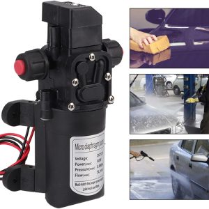 SOULONG Wasserpumpe, 12 V, 160 PSI, automatisch, Hochdruck, Membran-Wasserpumpe, selbstansaugend für Auto, Boot, Wohnwagen, für Schläuche mit einem Innendurchmesser von 8 mm und Außendurchmesser 12 mm 14