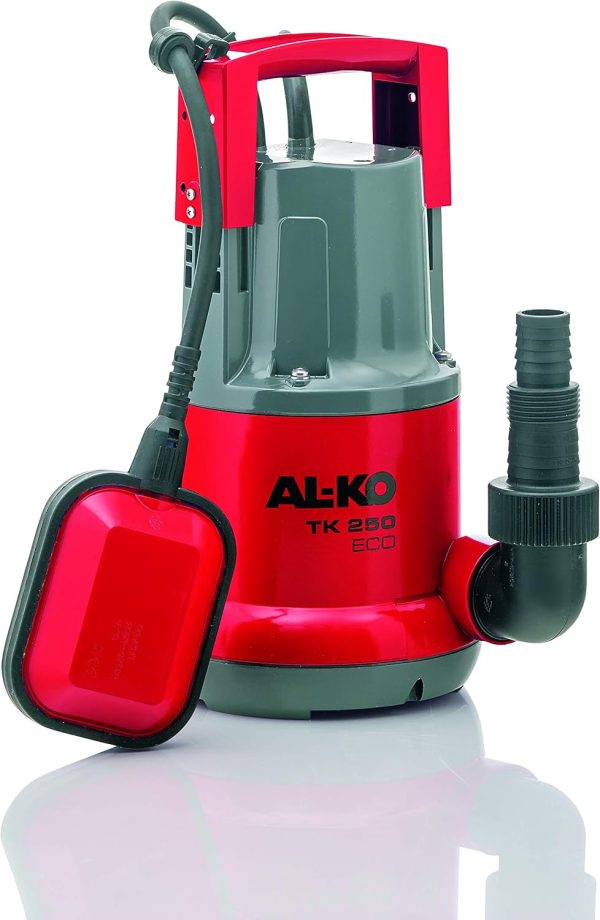 AL-KO Klarwasser-Tauchpumpe TK 250 ECO (250 Watt Motorleistung, 6.000 l/h max. Fördermenge, 6 m max. Förderhöhe, 5 mm max. Korngröße) 1