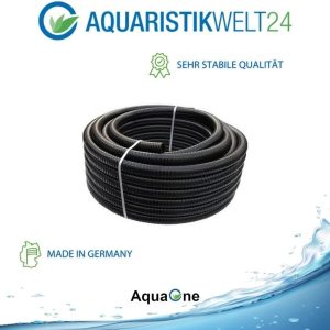 AquaOne Teichschlauch Spiralschlauch 25 mm 1' Meterware schwarz Top Qualität Rolle pvc lichtundurchlässig Pumpe Filter 14