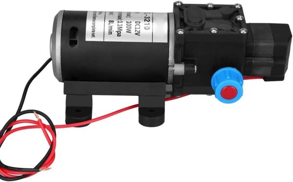 Hochdruck-Wasserpumpe, 12 V DC 100 W, 8 l/min, 160 PSI, selbstansaugende Membran-Wasserpumpe für Wohnmobil, Autowäsche, Bootswäsche, Reinigung und Gartenbewässerung 6