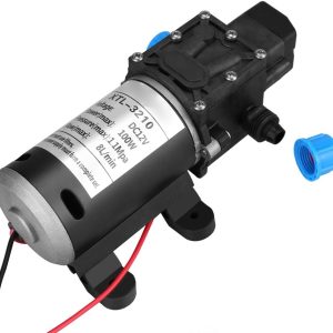 Hochdruck-Wasserpumpe, 12 V DC 100 W, 8 l/min, 160 PSI, selbstansaugende Membran-Wasserpumpe für Wohnmobil, Autowäsche, Bootswäsche, Reinigung und Gartenbewässerung 18