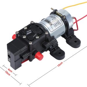 Coolty Hochdruck Membran Wasserpumpe DC 12V Selbstansaugende Elektropumpe 100PSI 4L / Min für Wohnwagen Bootsreinigung Waschen und Gartenbewässerung 13