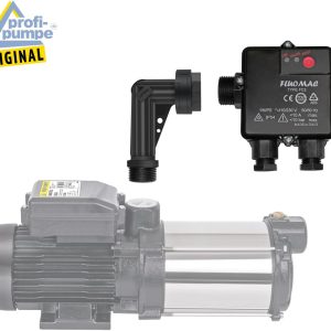 Pumpen Druckschalter intelligente PUMPENSTEUERUNG FLUOMAC® - PUMPE HAUSWASSERWERK Automatic Pump Controller mit TROCKENLAUFSCHUTZ und NOTABSCHALTUNG f. KREISELPUMPE verkabelt, mit Rückschlagventil 9