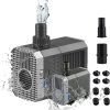 EXLECO Aquariumpumpe 600L/H 8W Tauchpumpen Mini Wasserpumpe Fontäne Pumpe Eco Filterpumpe klein Förderpumpe Ultra Leise Springbrunnen Pumpe mit 1,5M Kabel AC 220-240V für Aquarium Brunnen Steingarten 26