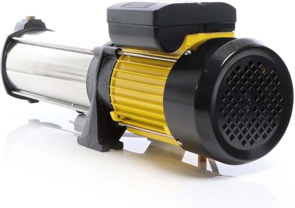 Wiltec Mehrstufige Kreiselpumpe 9000l/h 2200W Förderhöhe 105m, Ansaughöhe 9m, 2850U/min, Wasserpumpe für Hauswasserwerke, Haus und Garten 6