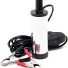 Wiltec Mini Pumpe 12 l/min 8700 U/min 12 V, 16 mm Auslass, Tauchpumpe für Wasser und Dieselöl, zum Ablassen von Flüssigkeit, Entwässerung, Umpumpen 20